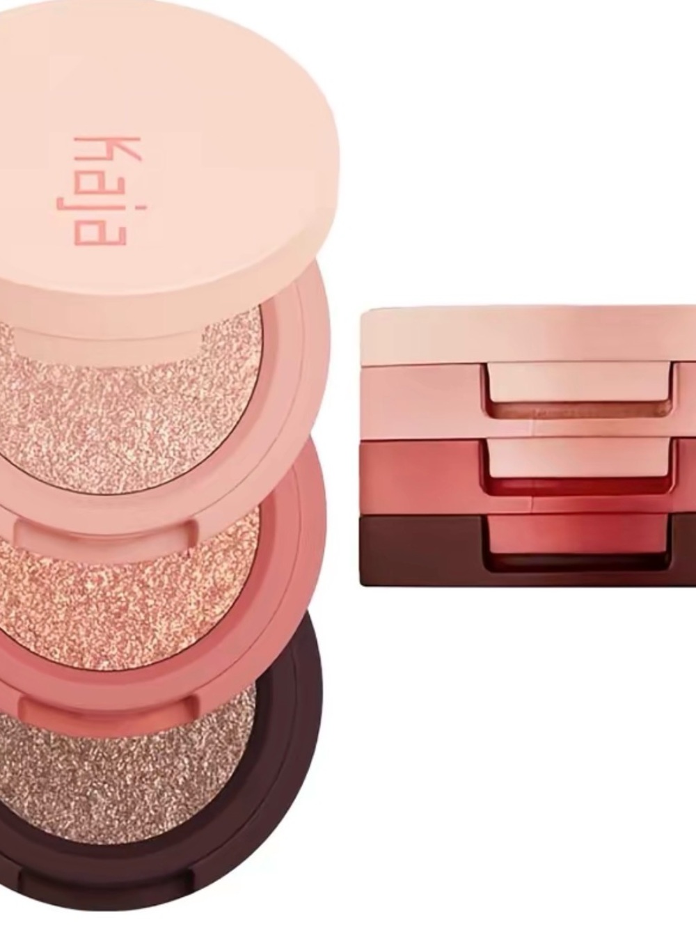 Glitter Cream Eyeshadow Trio - Pink Rose Palette